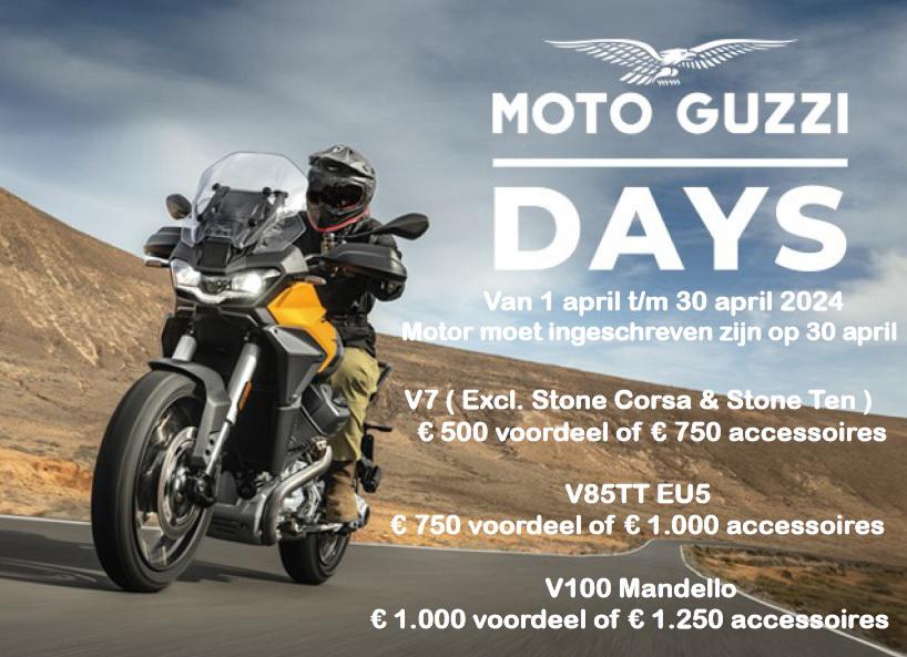 Promo moto guzzi + tot €1000 voordeel!