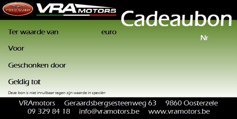 VRAmotors cadeautip